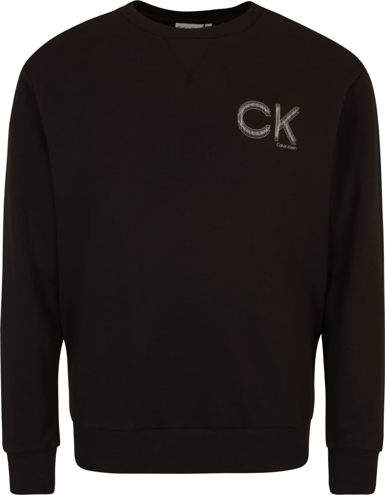Calvin Klein Big & Tall Mikina šedá / černá