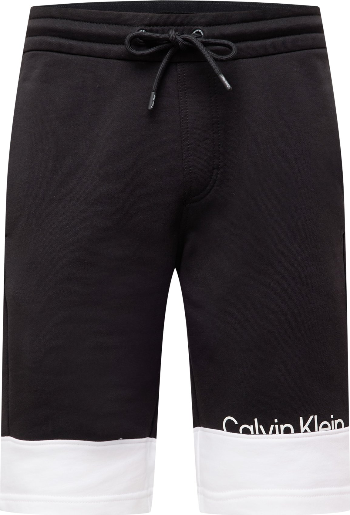 Calvin Klein Kalhoty černá / bílá