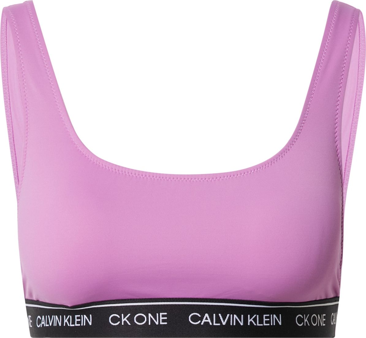 Calvin Klein Swimwear Horní díl plavek pink / černá / bílá