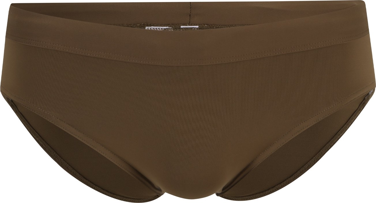 Calvin Klein Swimwear Plavecké šortky hnědá / černá / bílá