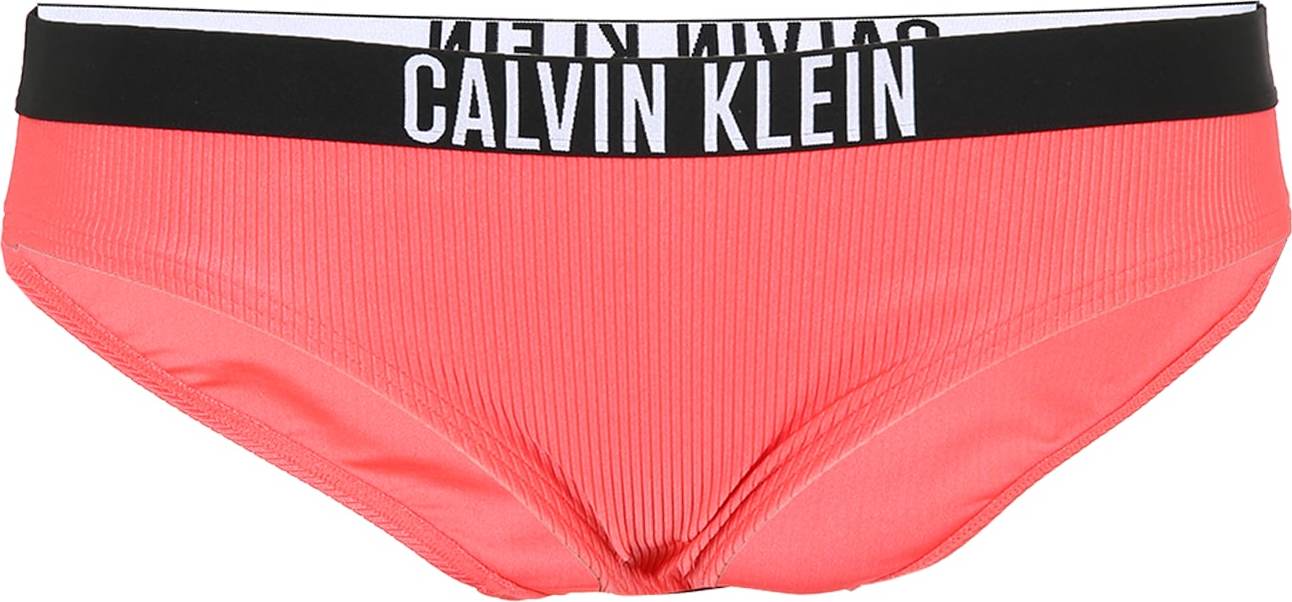 Calvin Klein Swimwear Plus Spodní díl plavek meruňková / černá / bílá