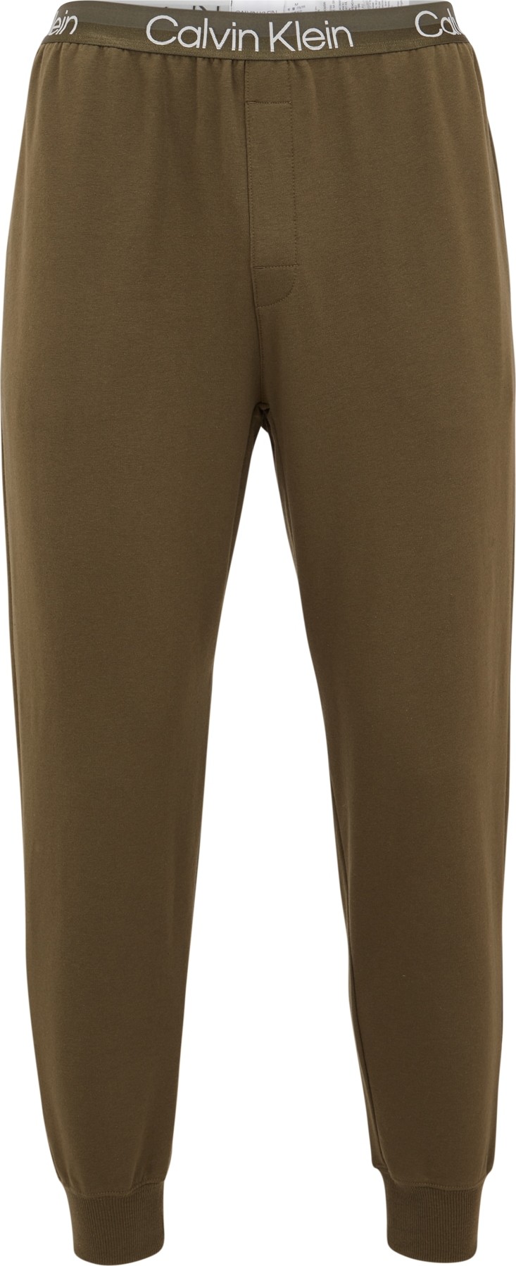 Calvin Klein Underwear Pyžamové kalhoty khaki / bílá