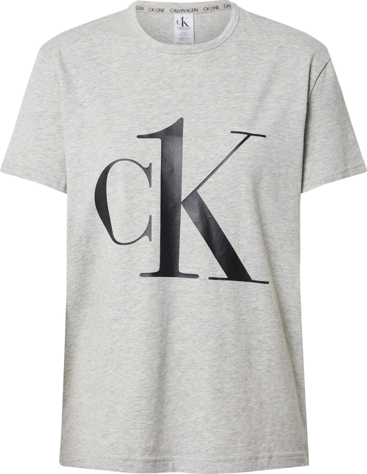 Calvin Klein Underwear Tričko na spaní šedý melír / černá