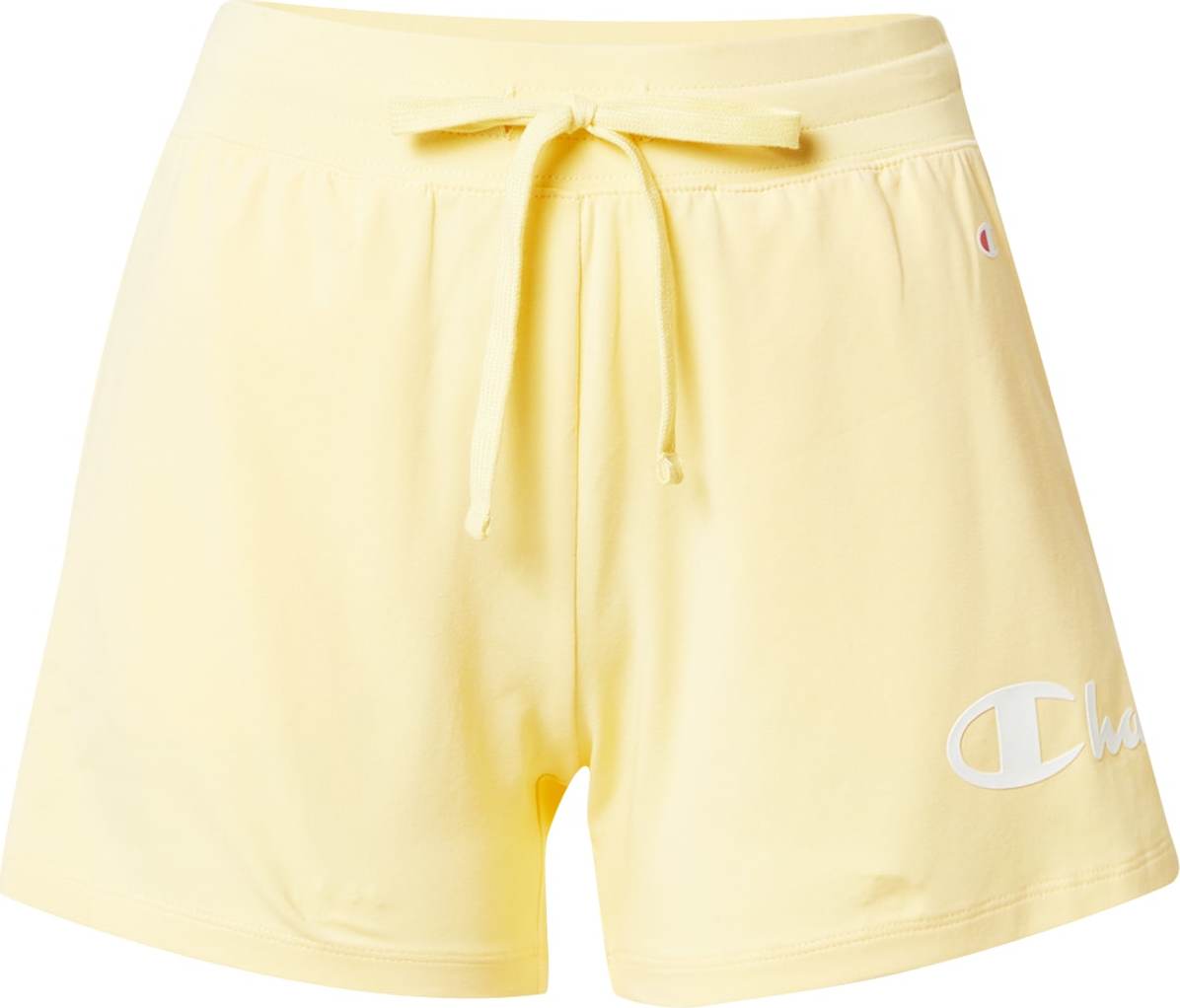 Champion Authentic Athletic Apparel Kalhoty pastelově žlutá / bílá