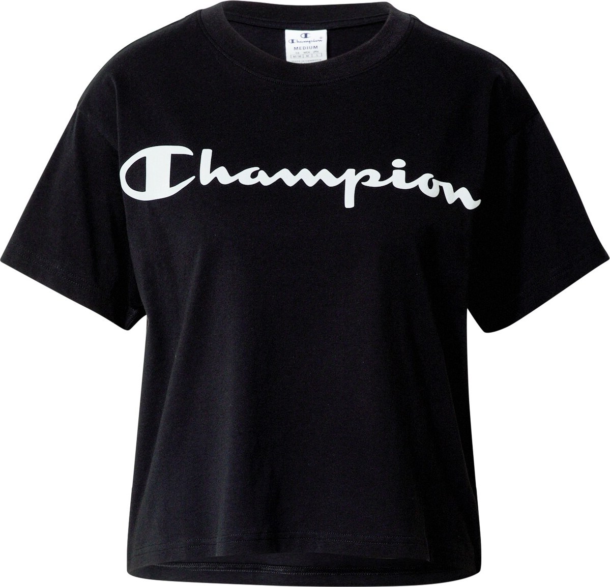 Champion Authentic Athletic Apparel Tričko černá / bílá