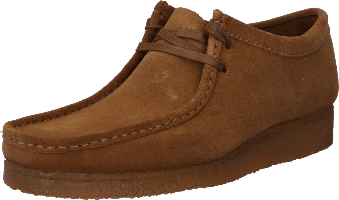 Clarks Originals Šněrovací boty 'Wallabee' karamelová