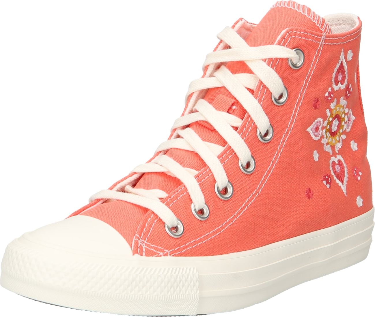 CONVERSE Kotníkové tenisky 'Chuck Taylor All Star' lososová / růžová / červená / bílá