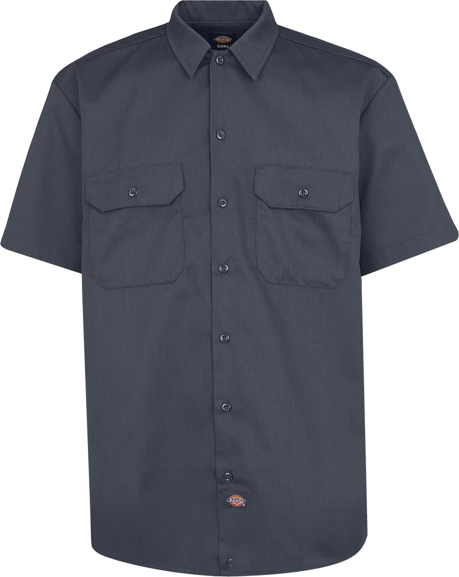 DICKIES Košile 'work shirt' modrá / žlutá / tmavě šedá / červená