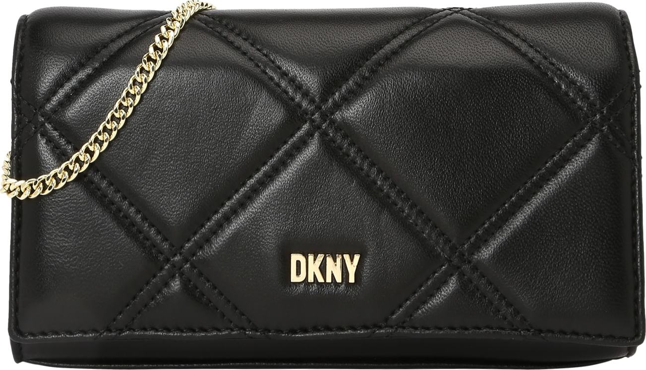 DKNY Taška přes rameno 'Twiggy' zlatá / černá