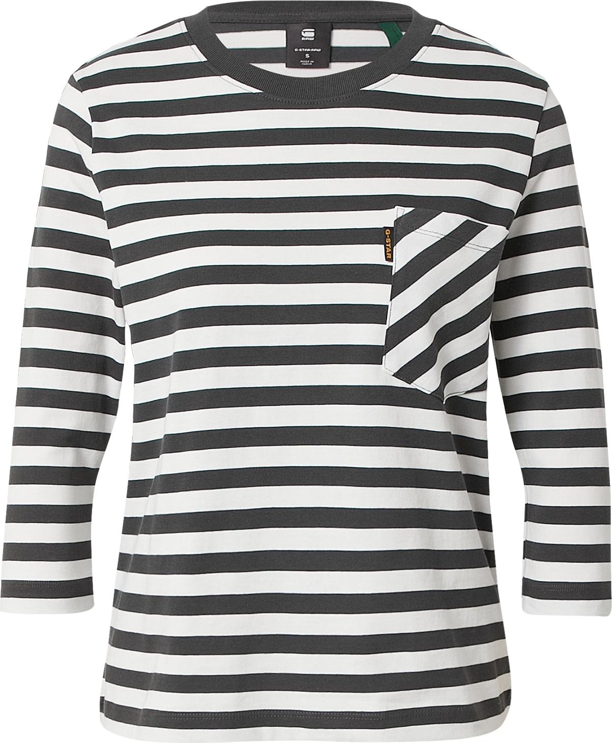 G-Star RAW Tričko černá / bílá