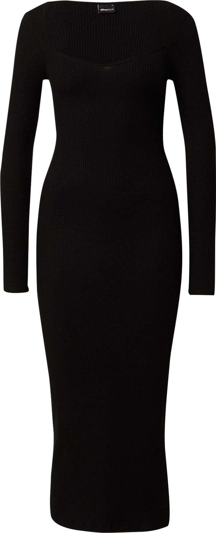 Gina Tricot Úpletové šaty 'Alva' černá