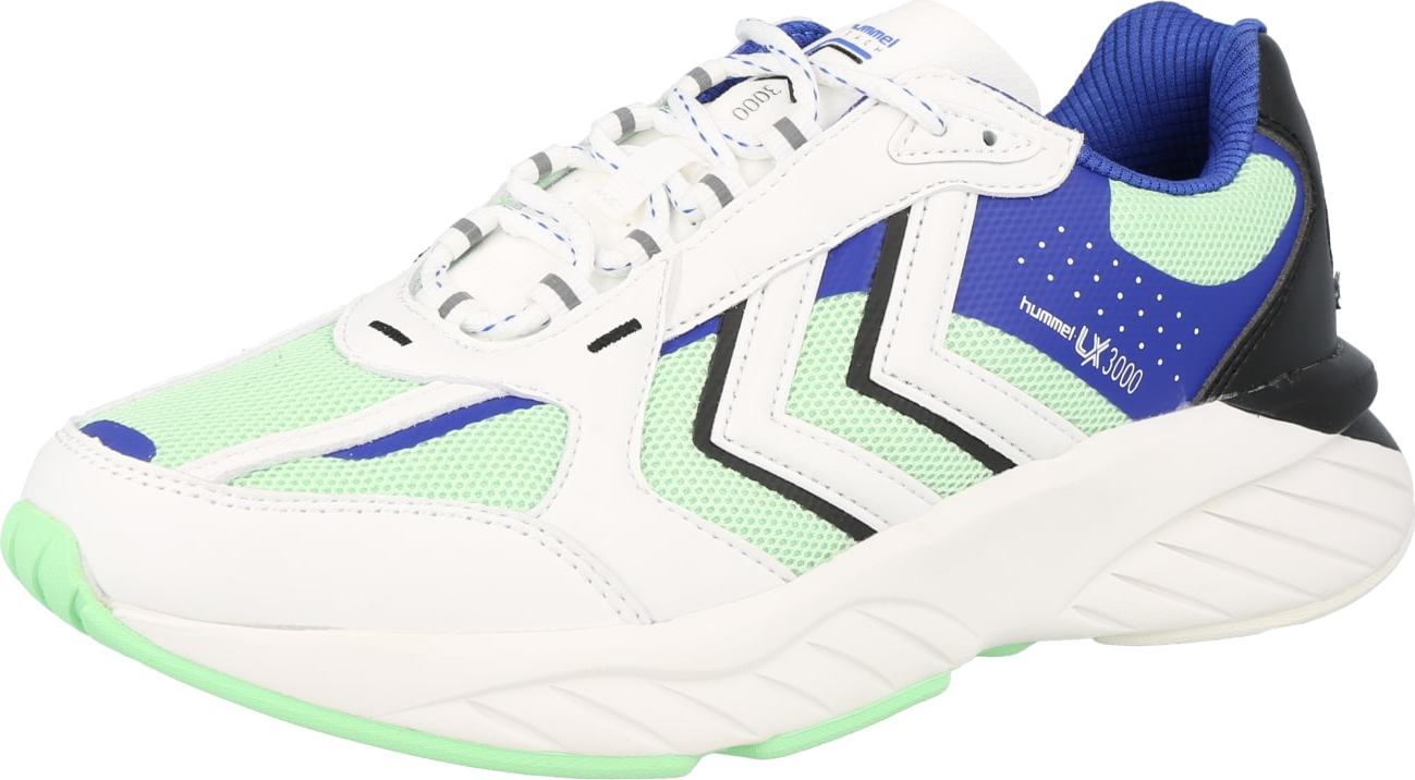 Hummel Sportovní boty modrá / zelená / černá / bílá
