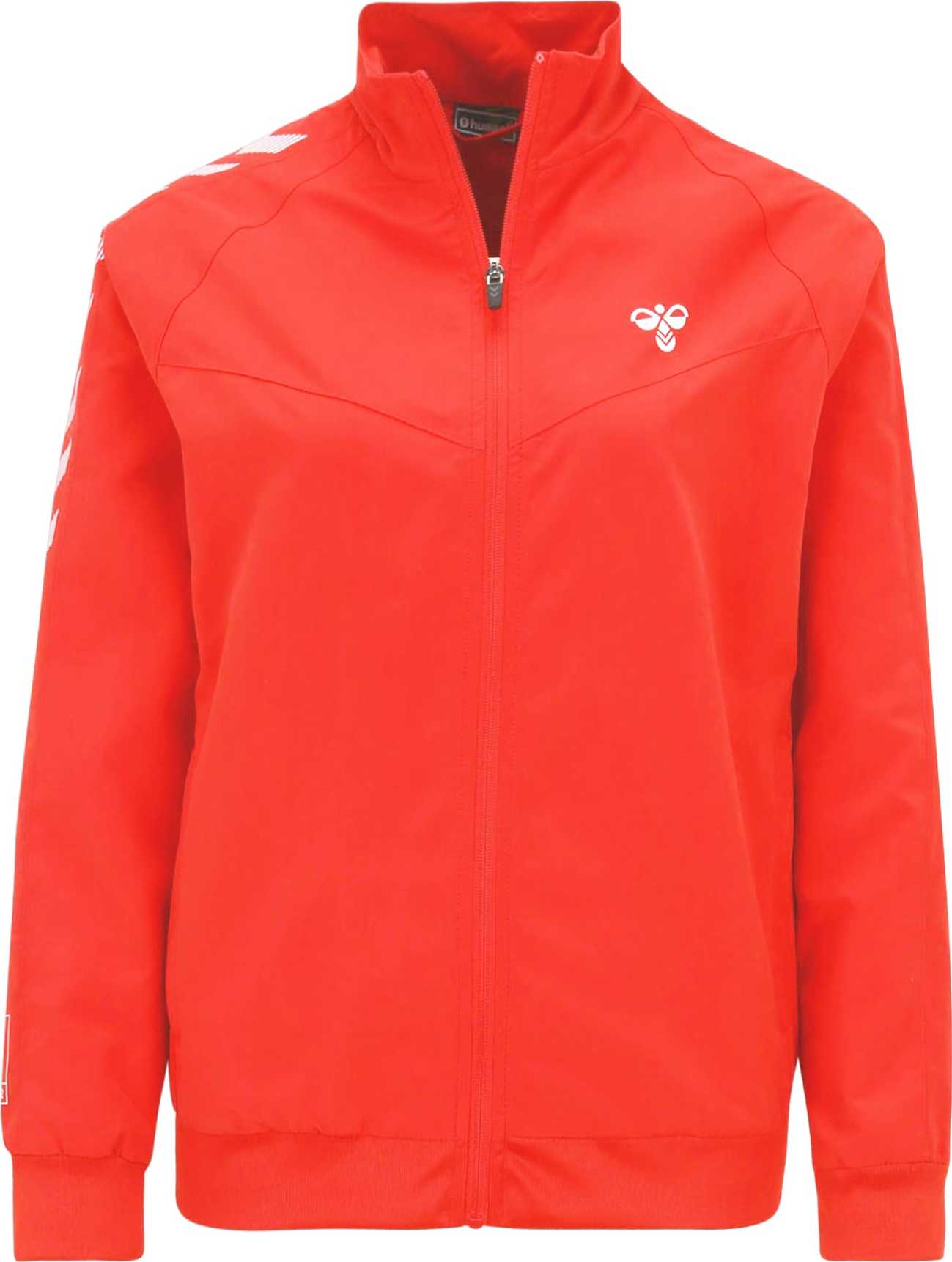 Hummel Sportovní bunda červená / bílá
