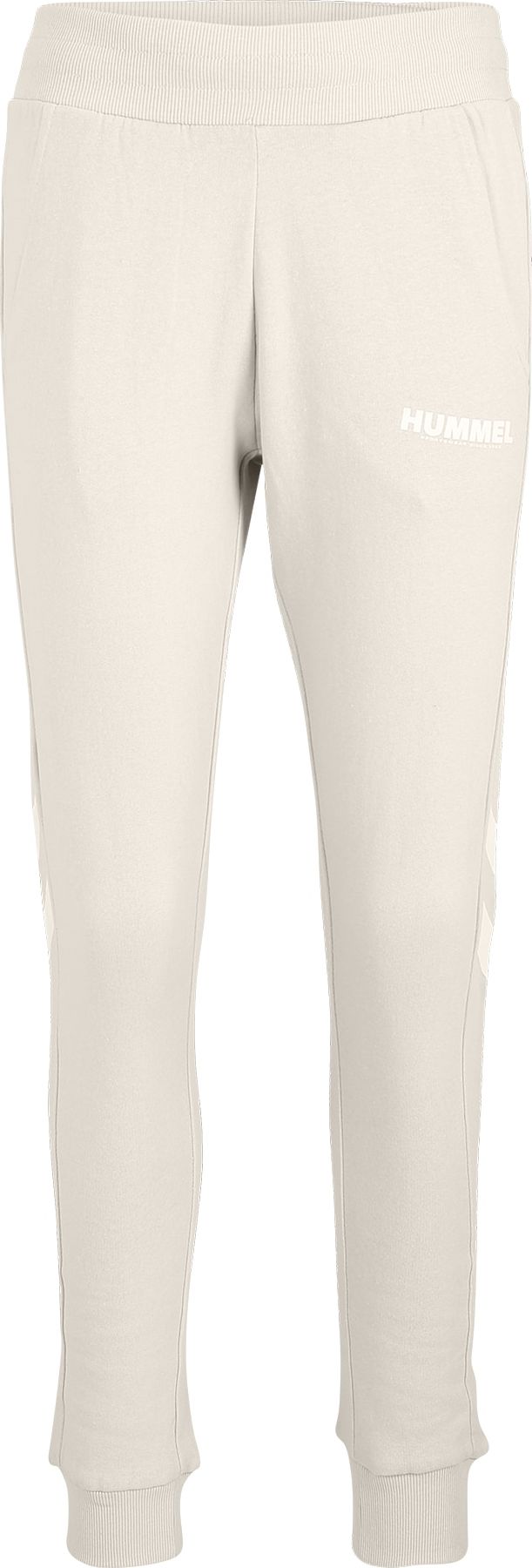 Hummel Sportovní kalhoty 'Legacy' světle béžová / bílá