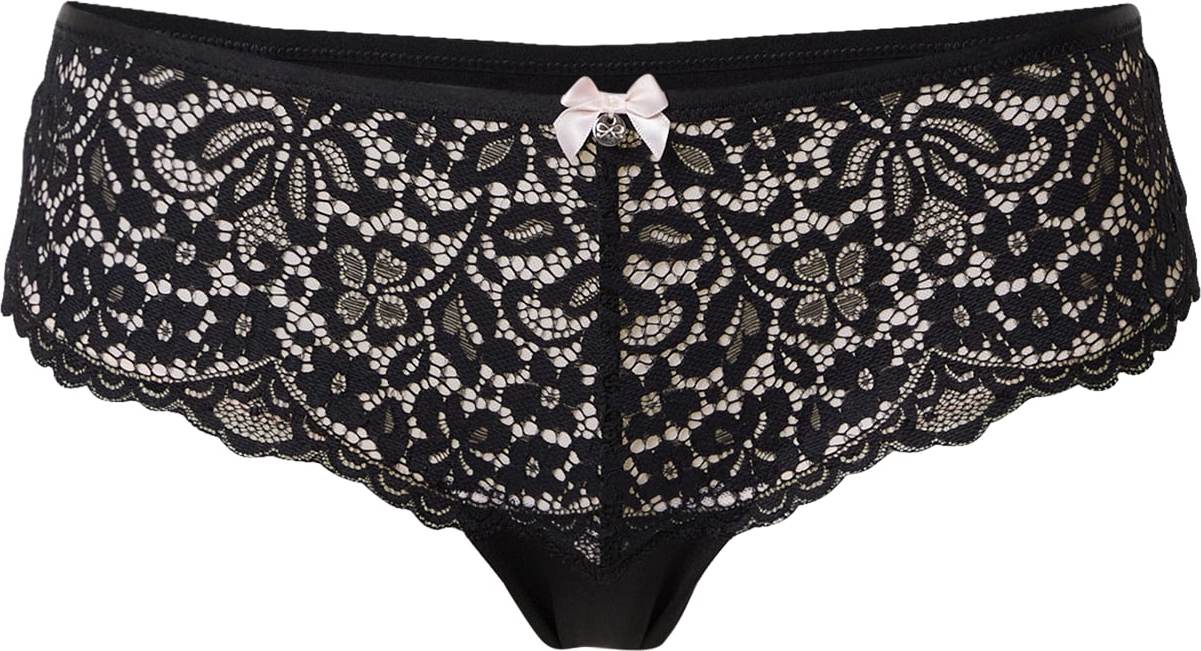 Hunkemöller Kalhotky 'Rose' černá / bílá