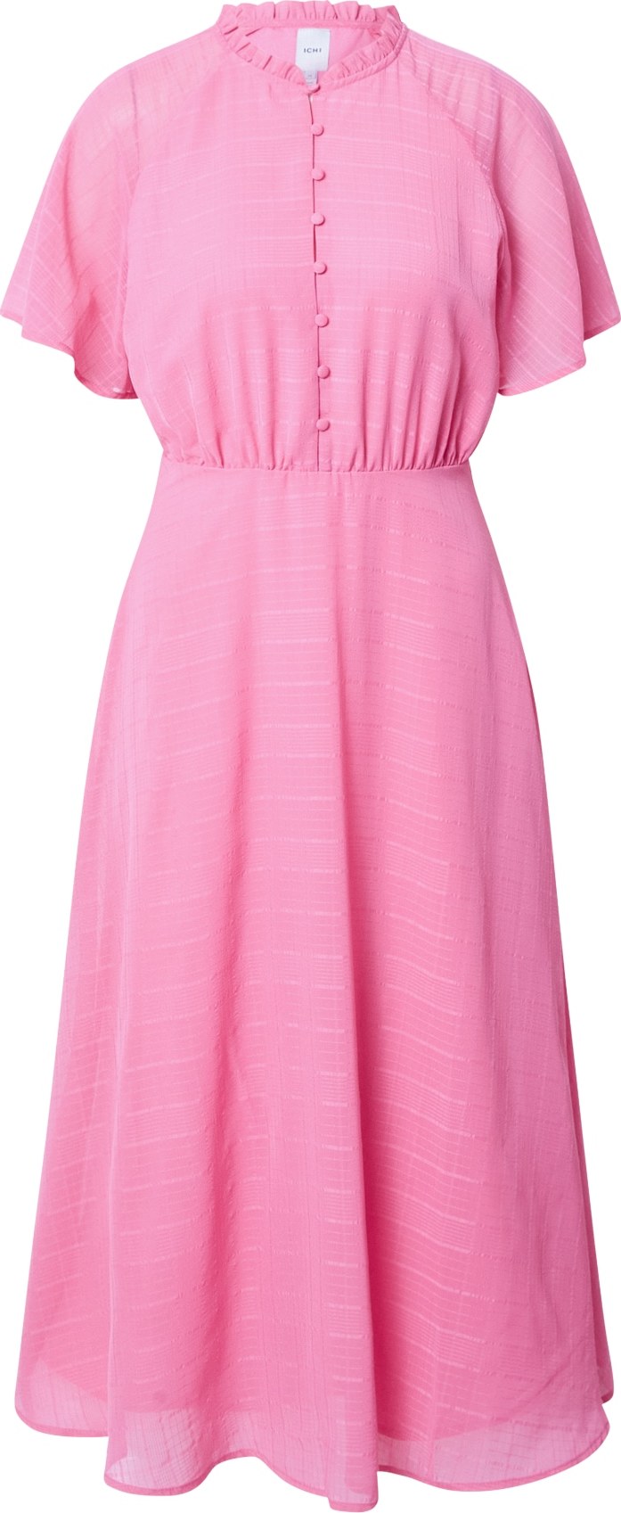 ICHI Košilové šaty světle růžová
