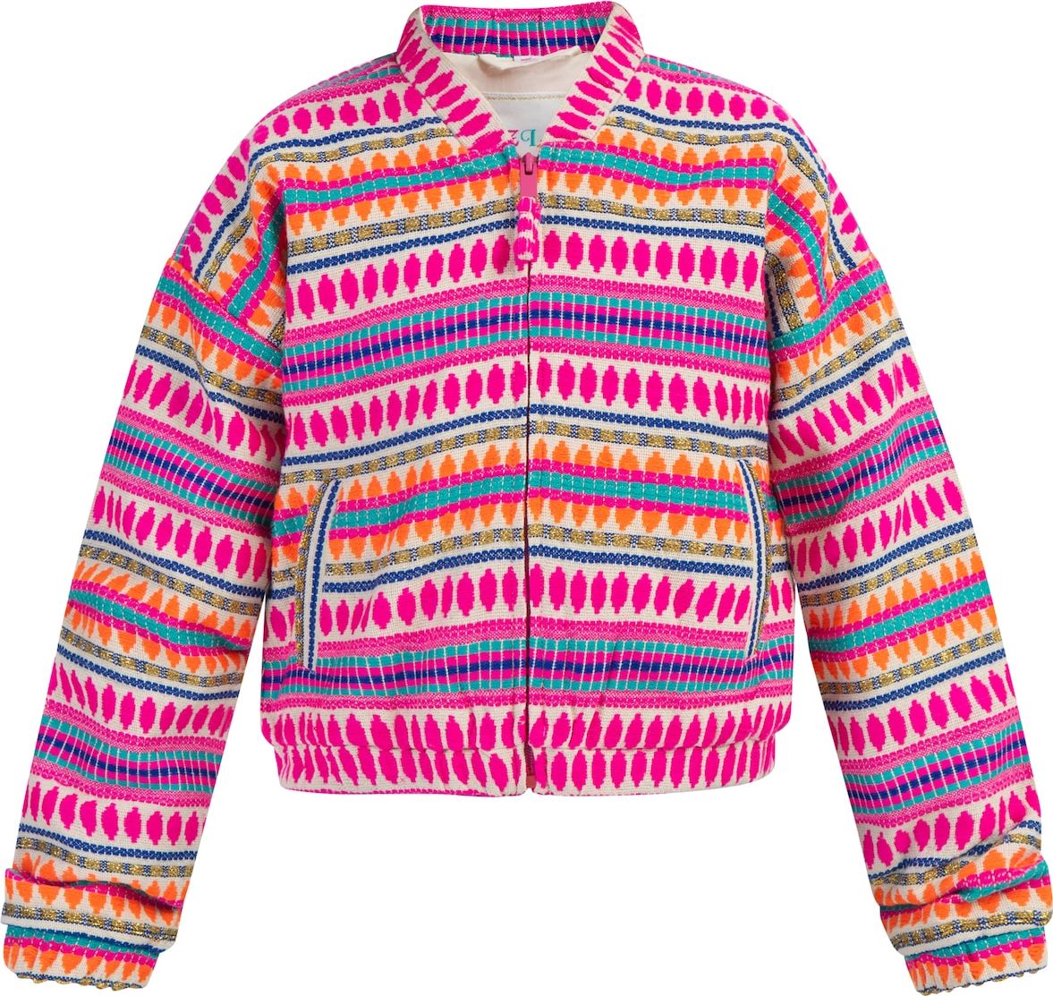 IZIA Přechodná bunda modrá / oranžová / pink / bílá