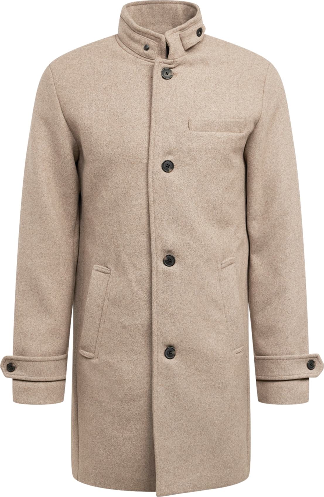 JACK & JONES Přechodný kabát 'MELTON' béžová