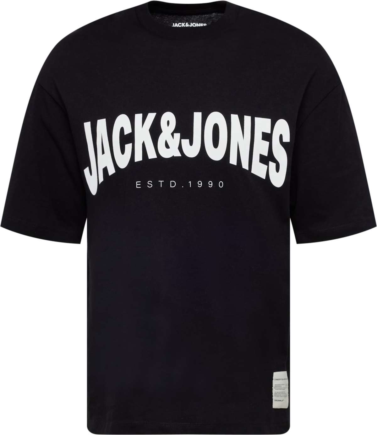 JACK & JONES Tričko 'ARCH' černá / bílá