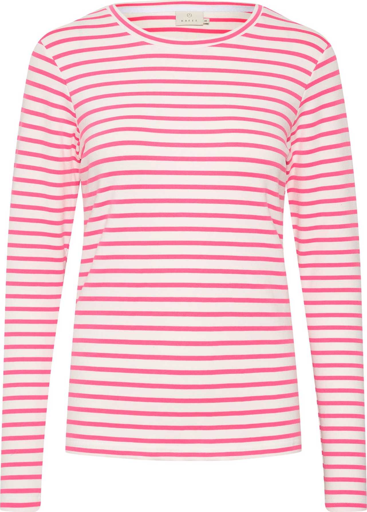 Kaffe Tričko 'Liddy' pink / offwhite