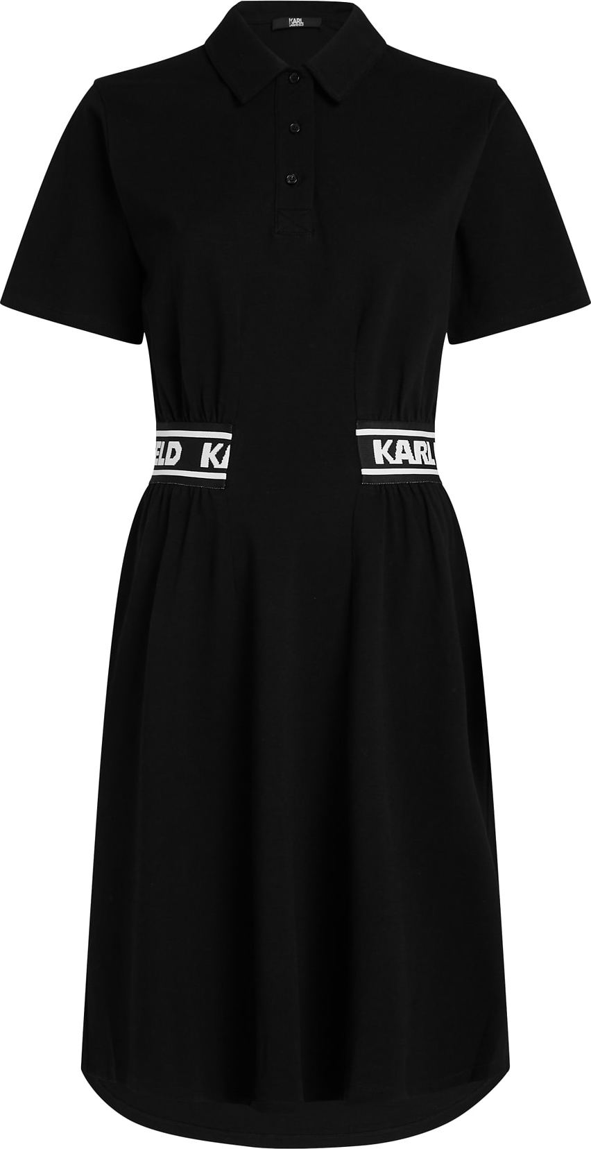 Karl Lagerfeld Košilové šaty černá / bílá