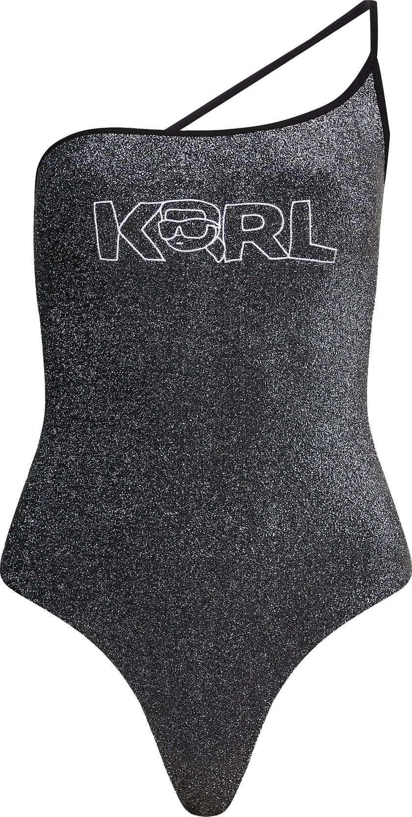 Karl Lagerfeld Plavky černá / stříbrná / bílá