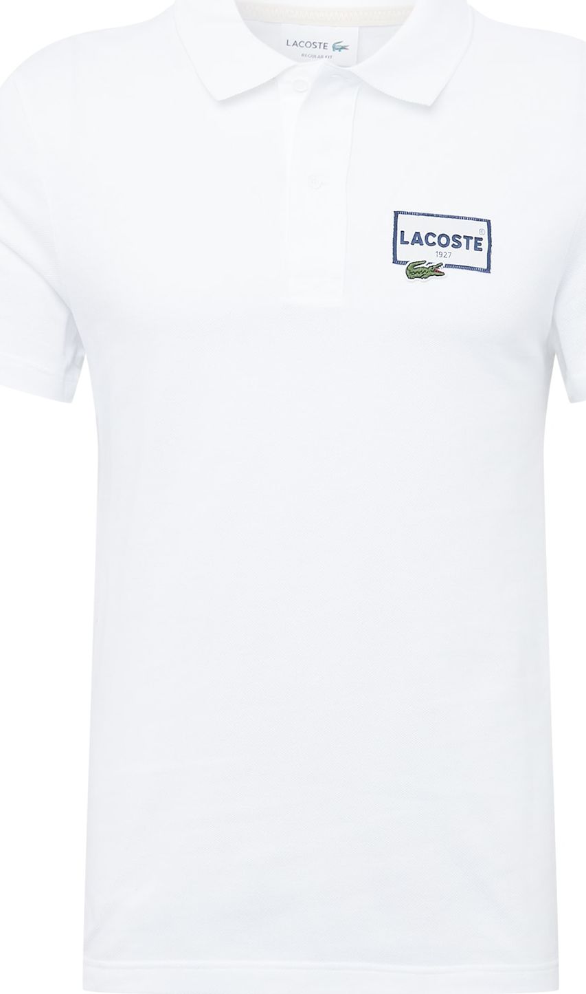 LACOSTE Tričko námořnická modř / zelená / bílá