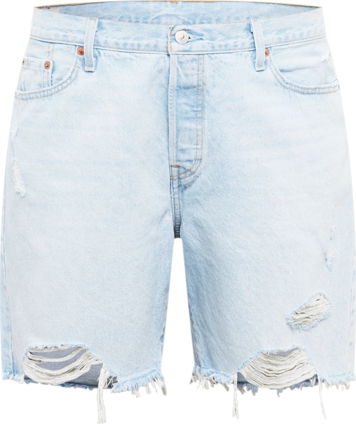 Levi's® Plus Džíny 'PLUS 501® 90S SHORT LIGHT INDIGO - WORN IN' světlemodrá