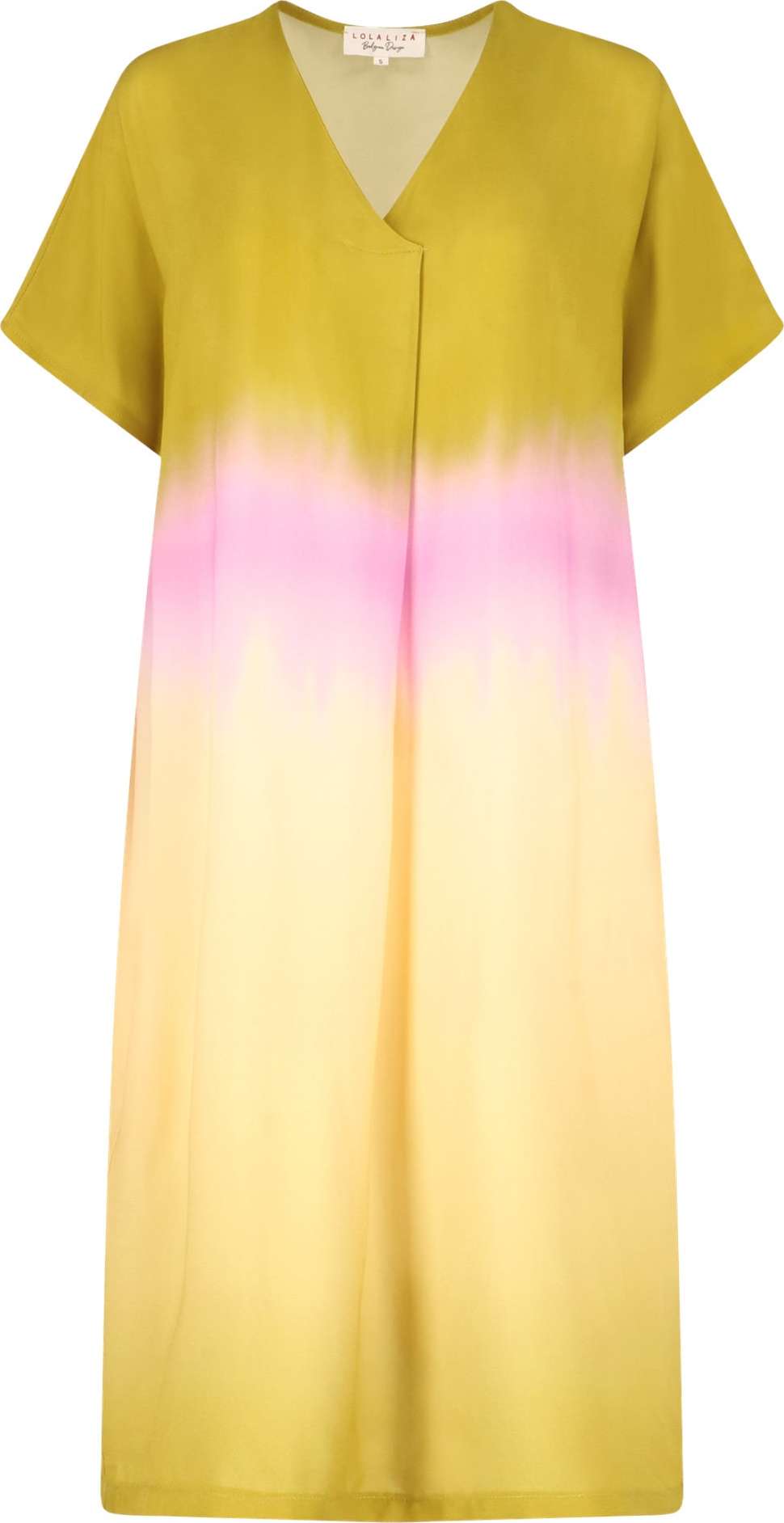 LolaLiza Šaty světle žlutá / světle zelená / světle růžová