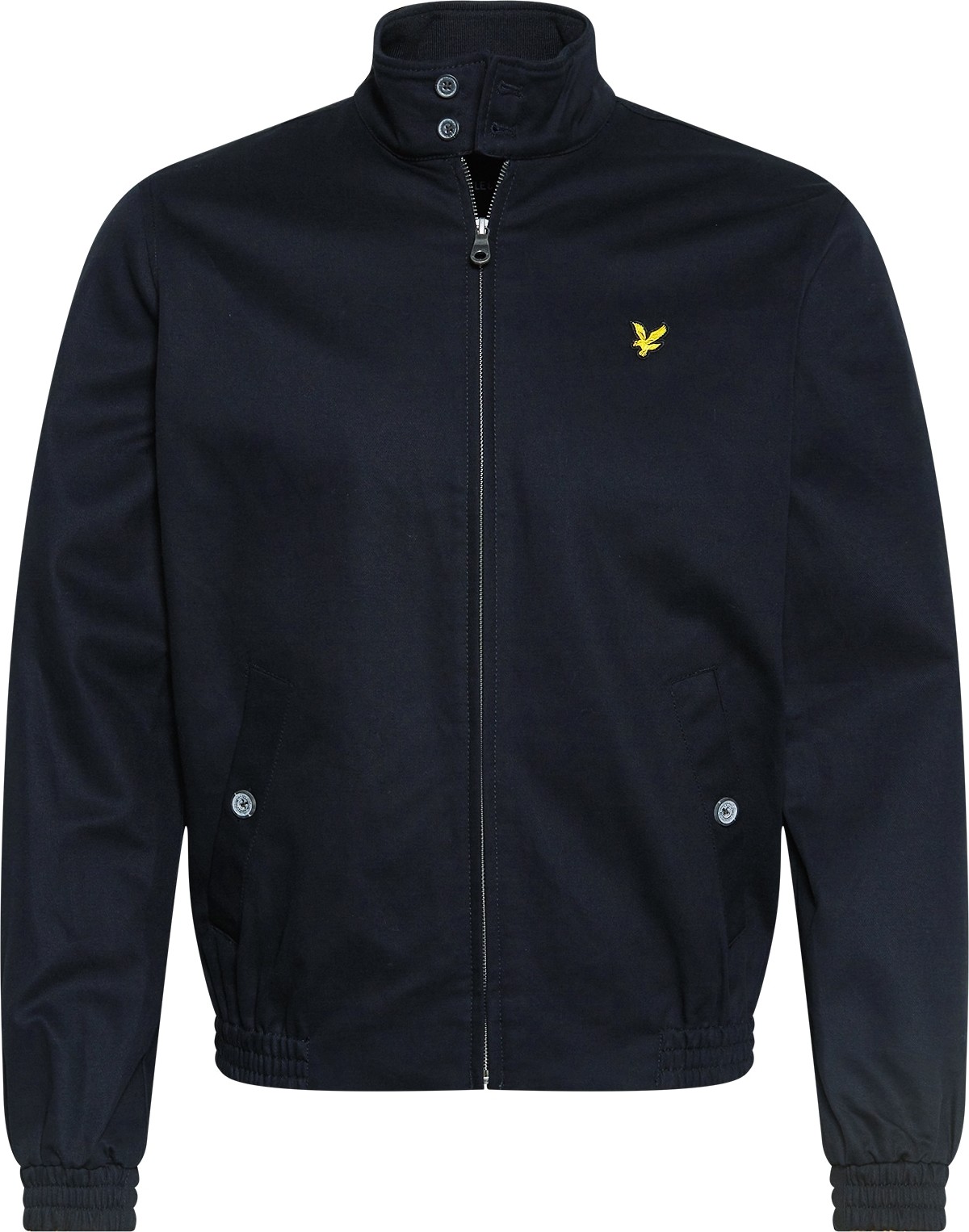 Lyle & Scott Přechodná bunda 'Harrington' žlutá / černá