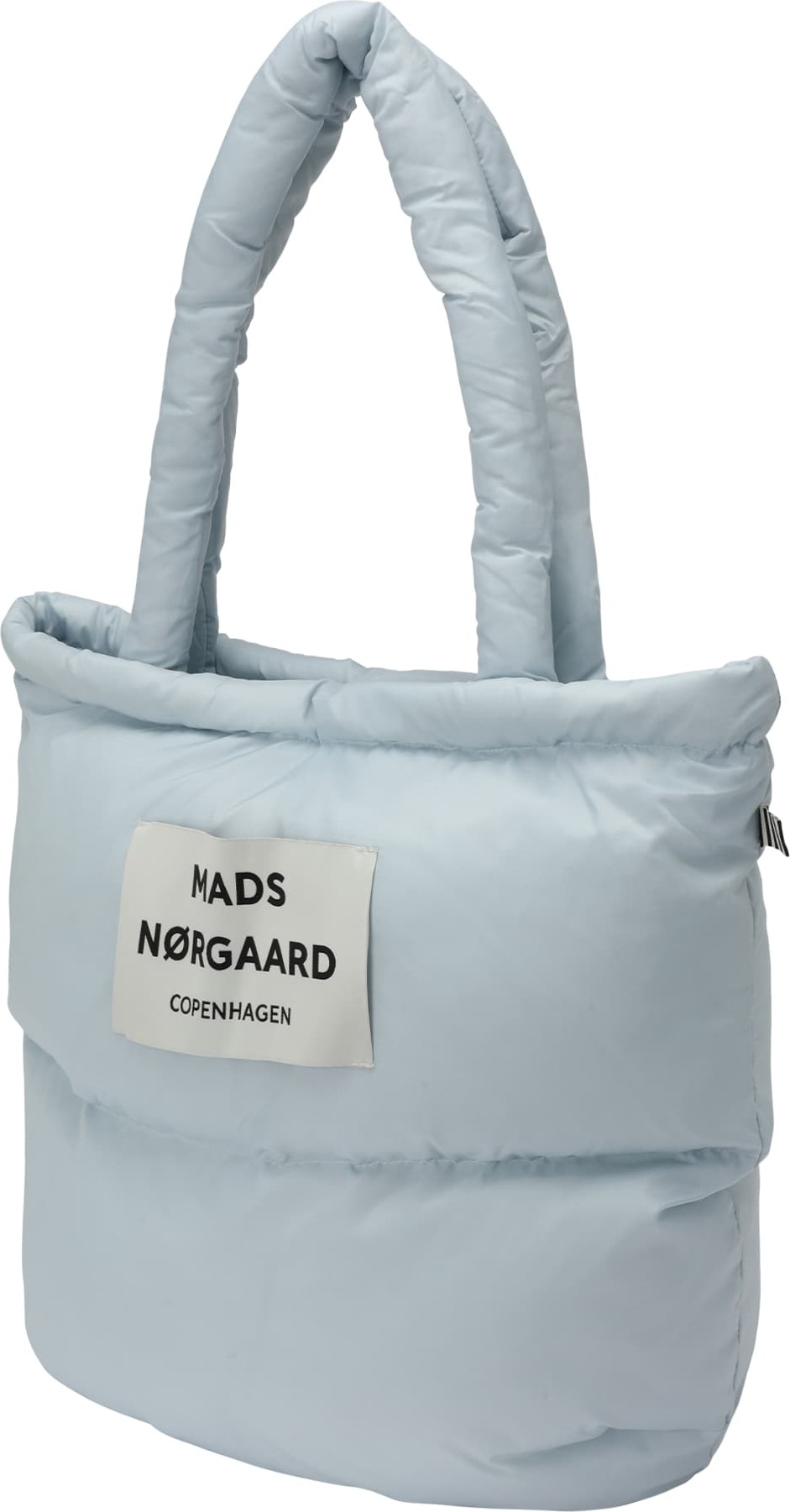 MADS NORGAARD COPENHAGEN Nákupní taška světlemodrá / bílá