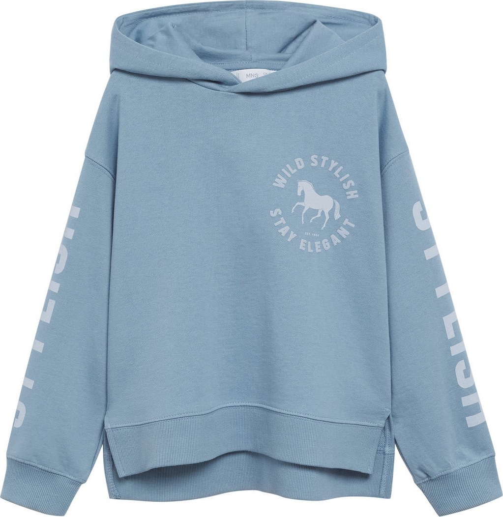 MANGO KIDS Mikina 'Elegant' kouřově modrá / opálová