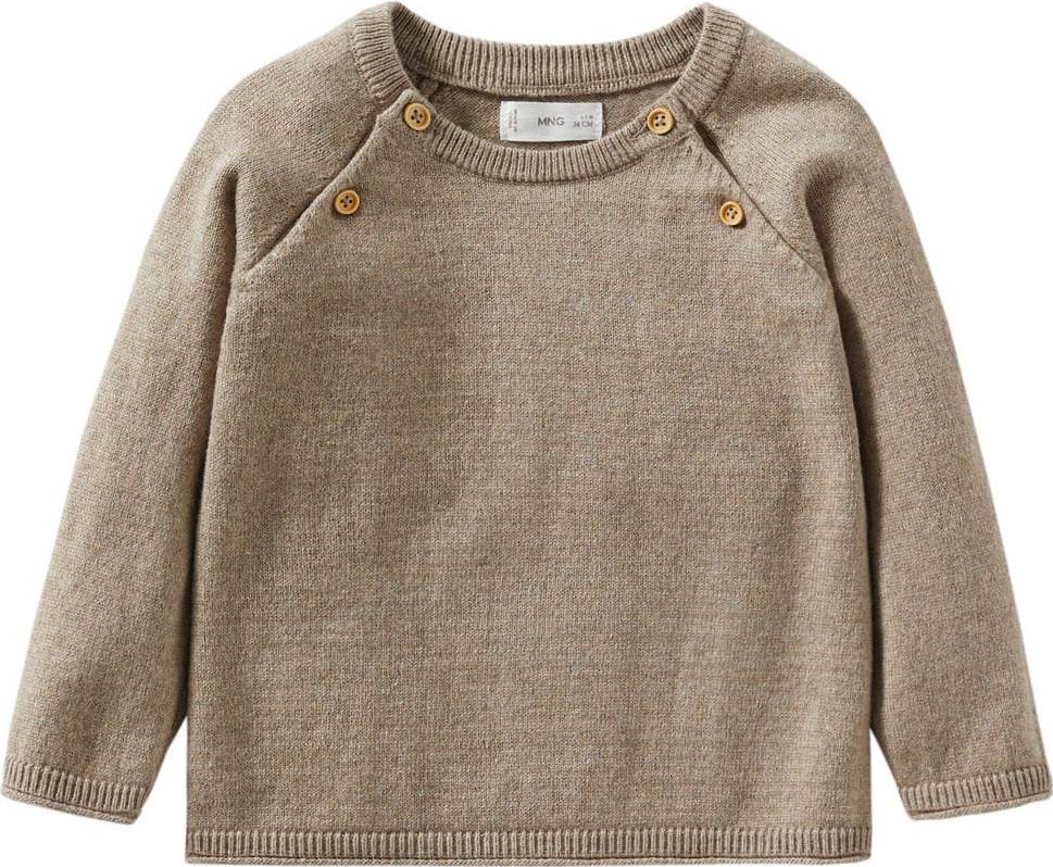 MANGO KIDS Mikina 'SWEATER PARIS3' světle hnědá