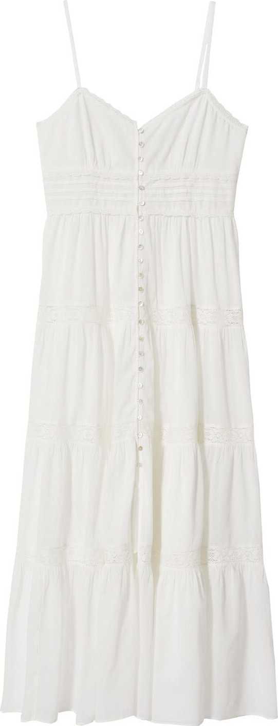 MANGO Košilové šaty 'Marais' bílá
