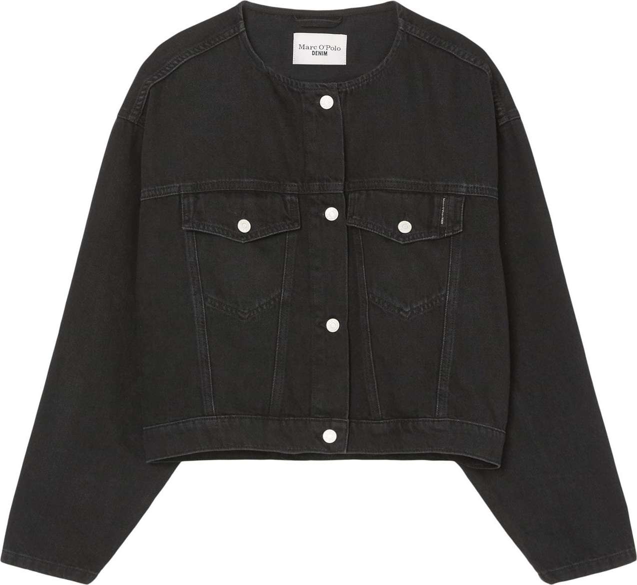 Marc O'Polo DENIM Přechodná bunda černá džínovina