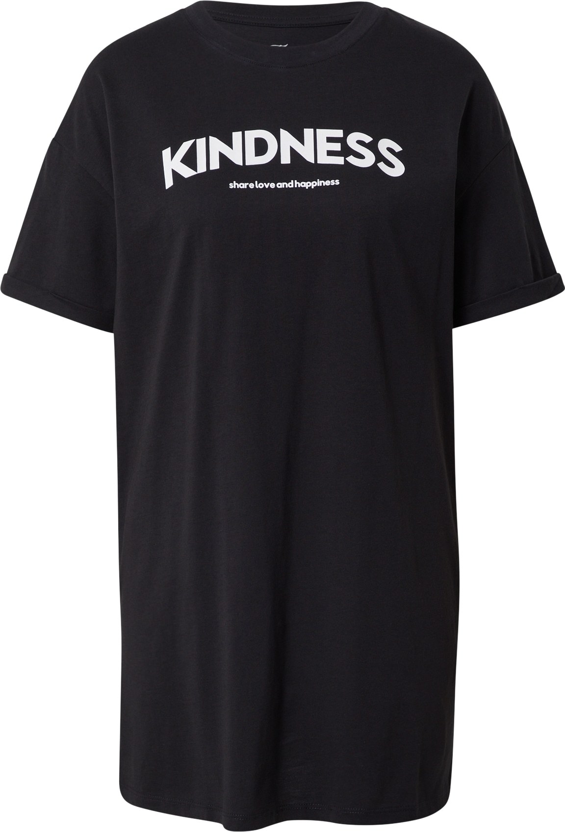 Mavi Šaty 'KINDNESSS' černá / bílá
