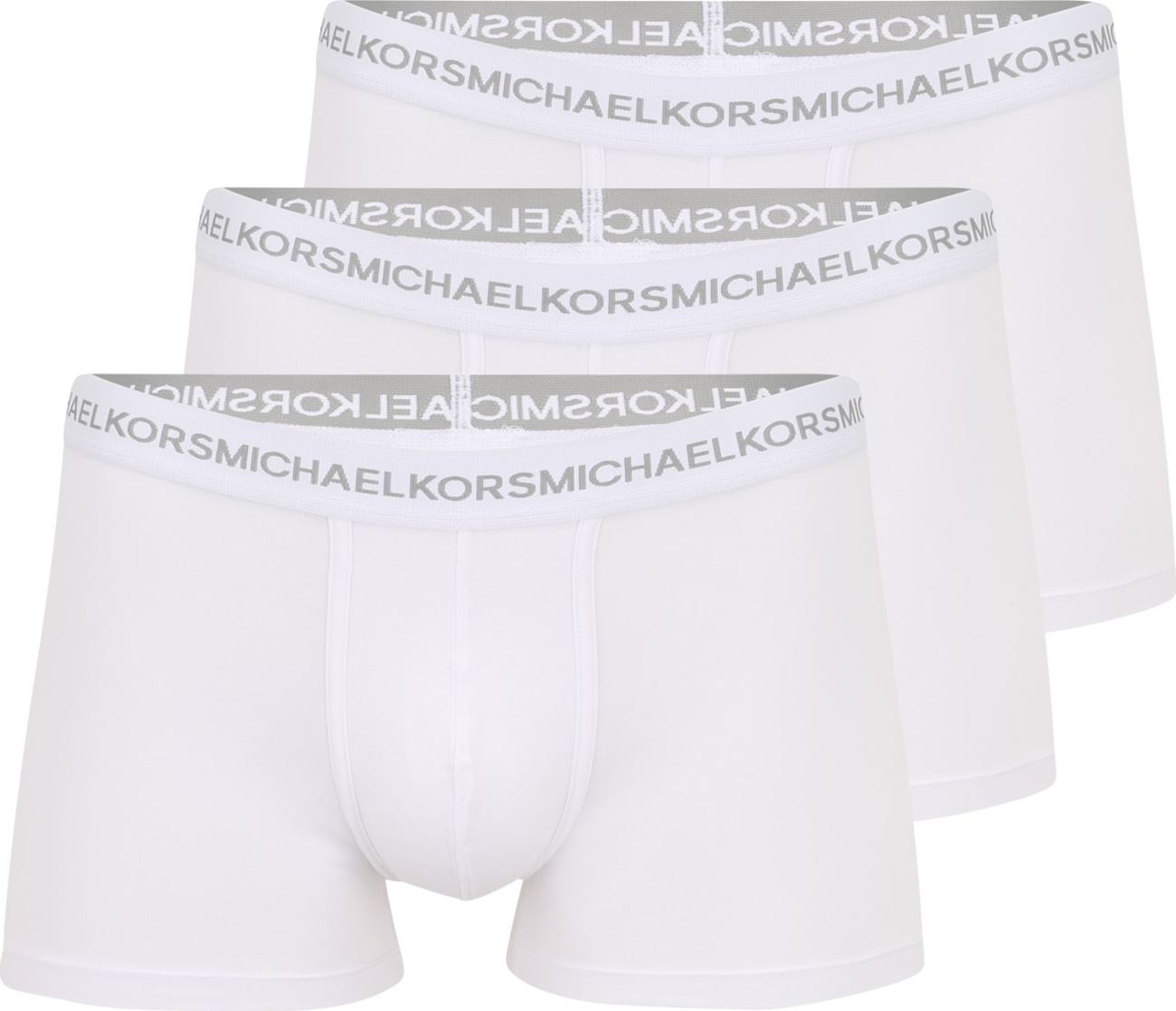 Michael Kors Boxerky šedobéžová / bílá