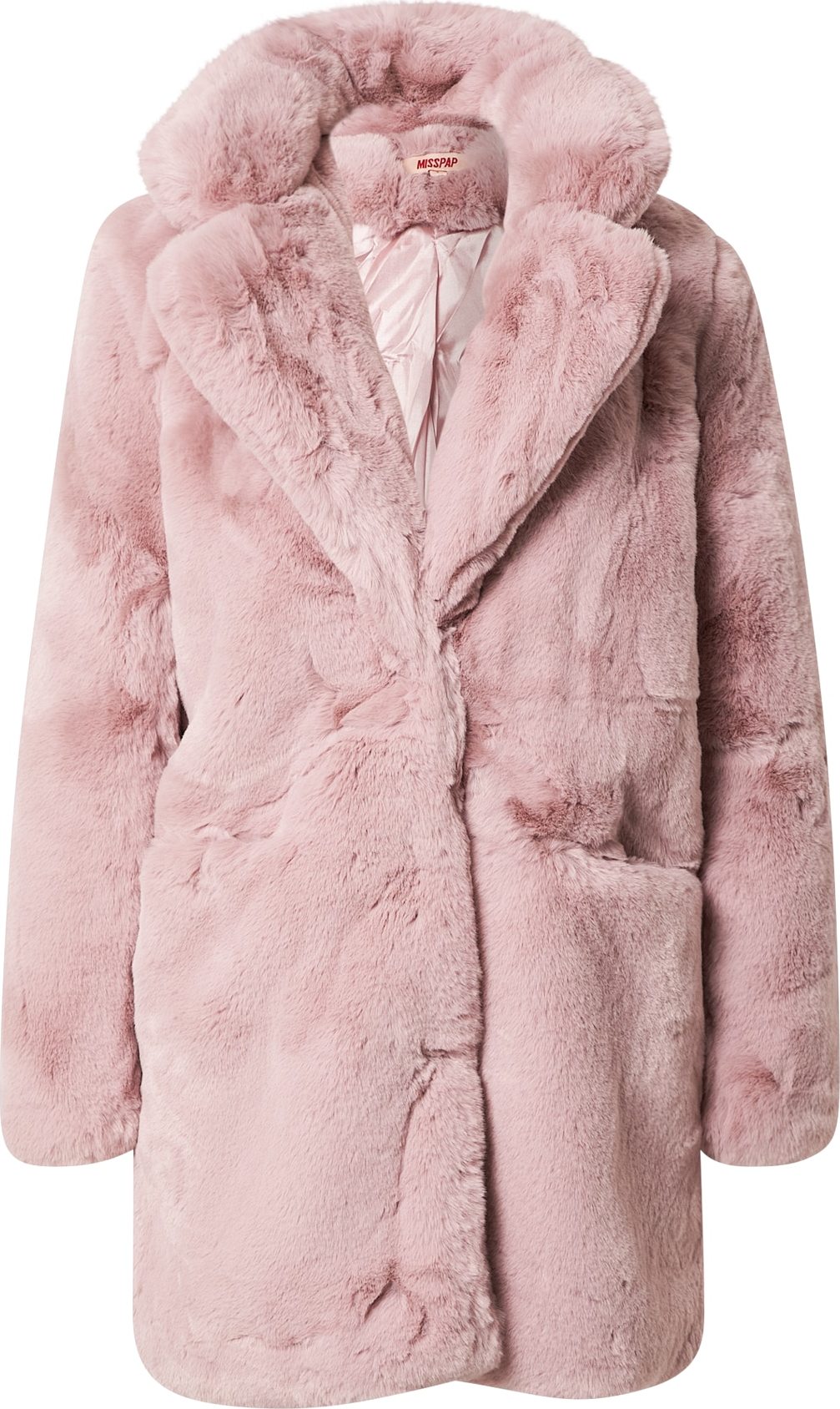 Misspap Zimní kabát pastelově růžová