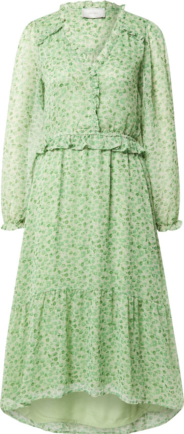 Neo Noir Košilové šaty 'Saia' zelená / kiwi / světle zelená