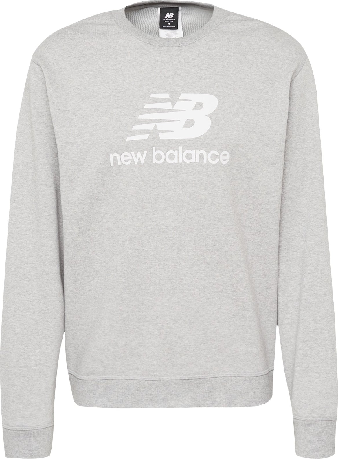 new balance Mikina světle šedá / bílá