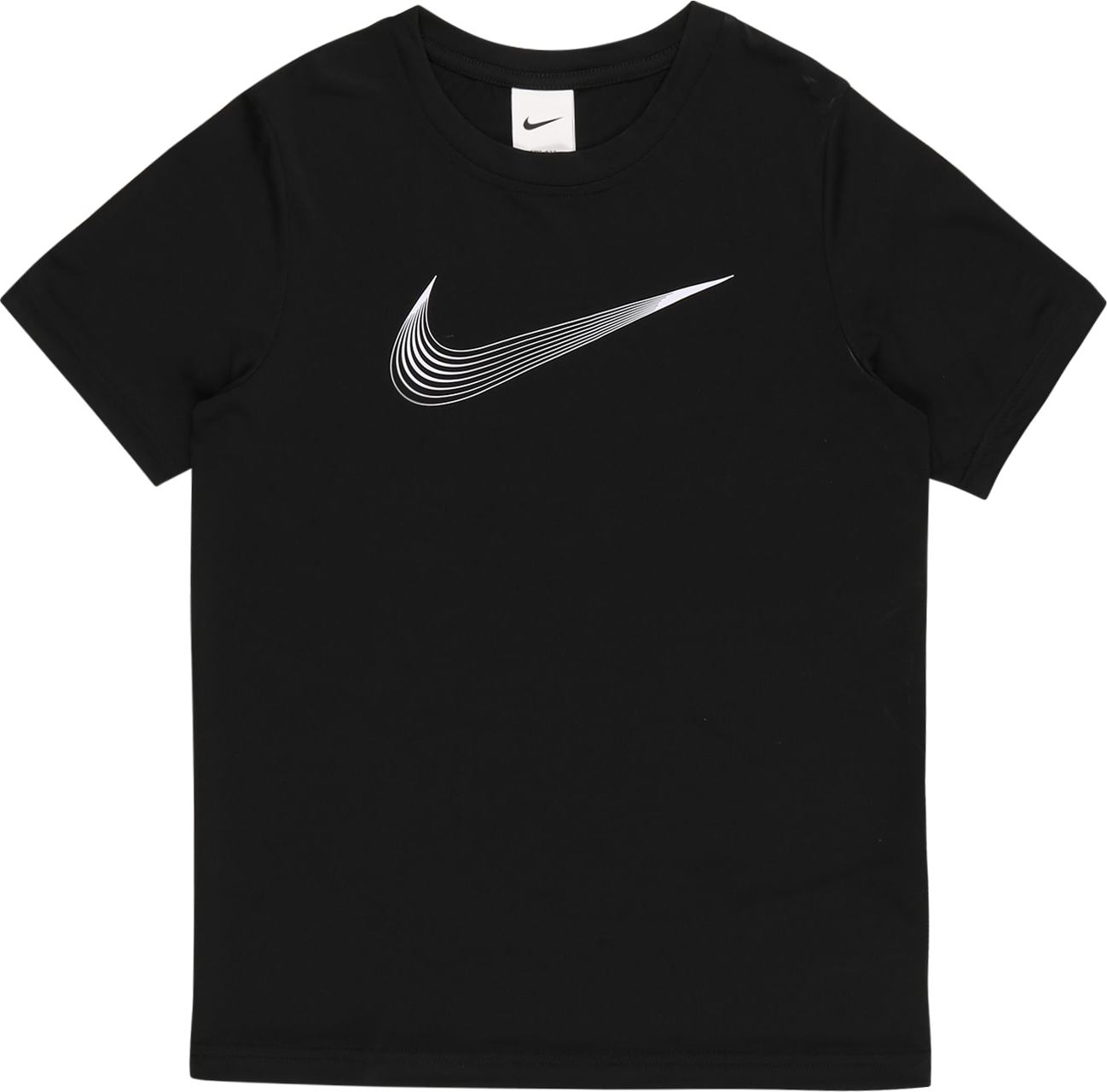 NIKE Funkční tričko černá / bílá