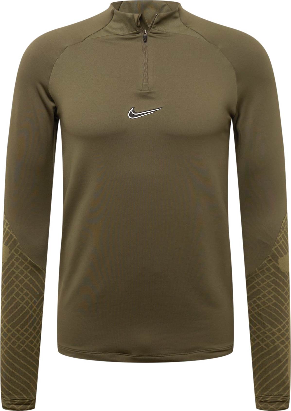 NIKE Funkční tričko khaki / olivová / černá / bílá