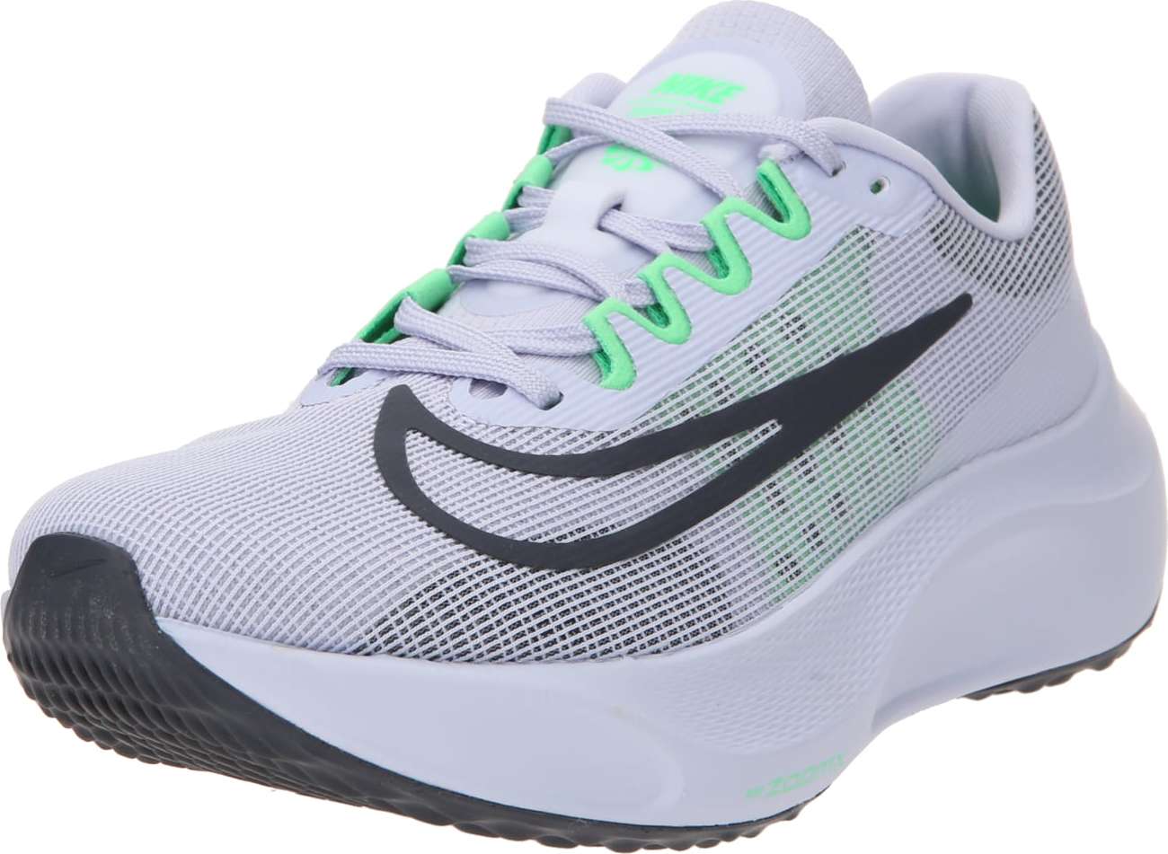 NIKE Sportovní boty 'Fly 5' svítivě zelená / pastelová fialová / černá