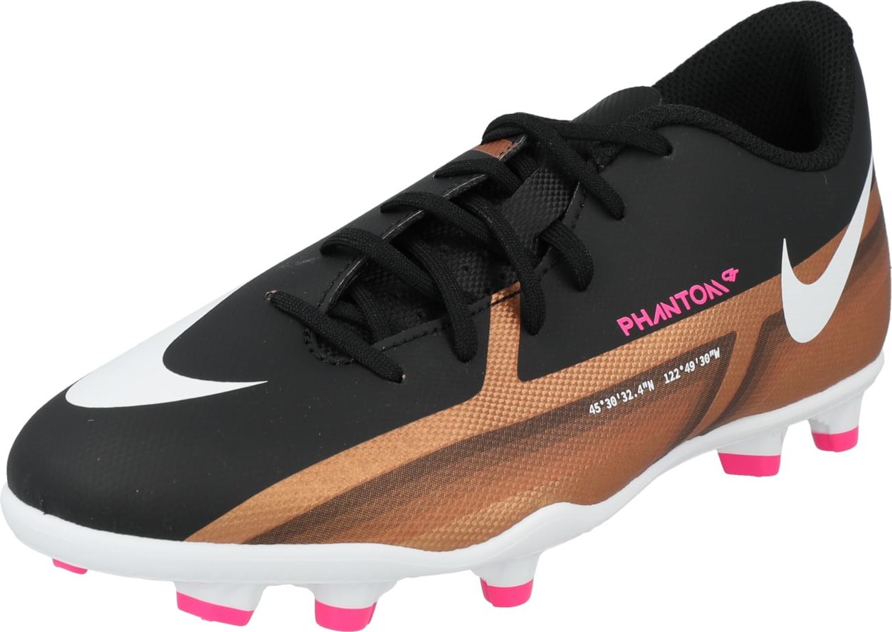 NIKE Sportovní boty 'PHANTOM GT2 CLUB' oranžová / černá / bílá