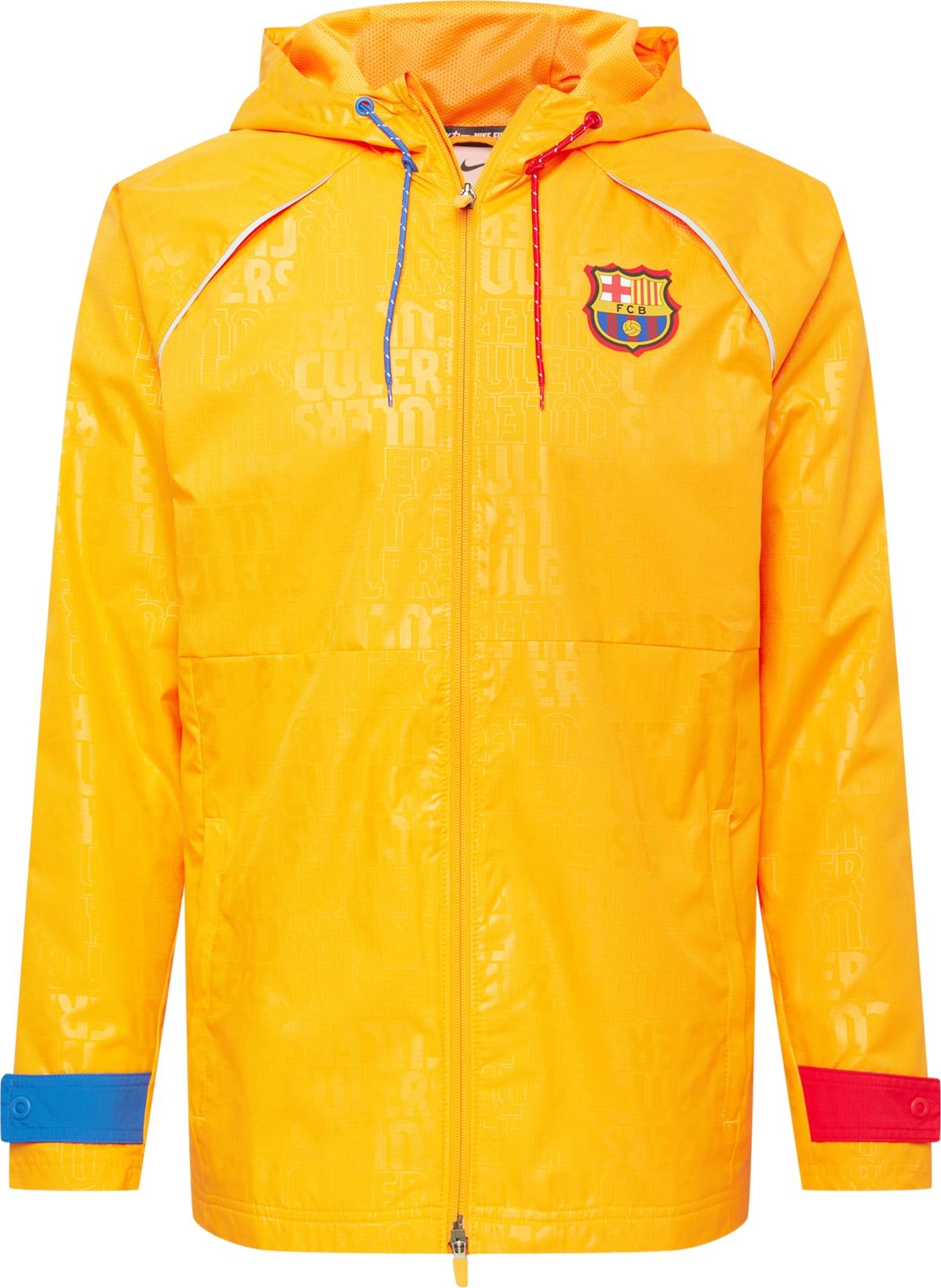 NIKE Sportovní bunda modrá / oranžová / červená / bílá