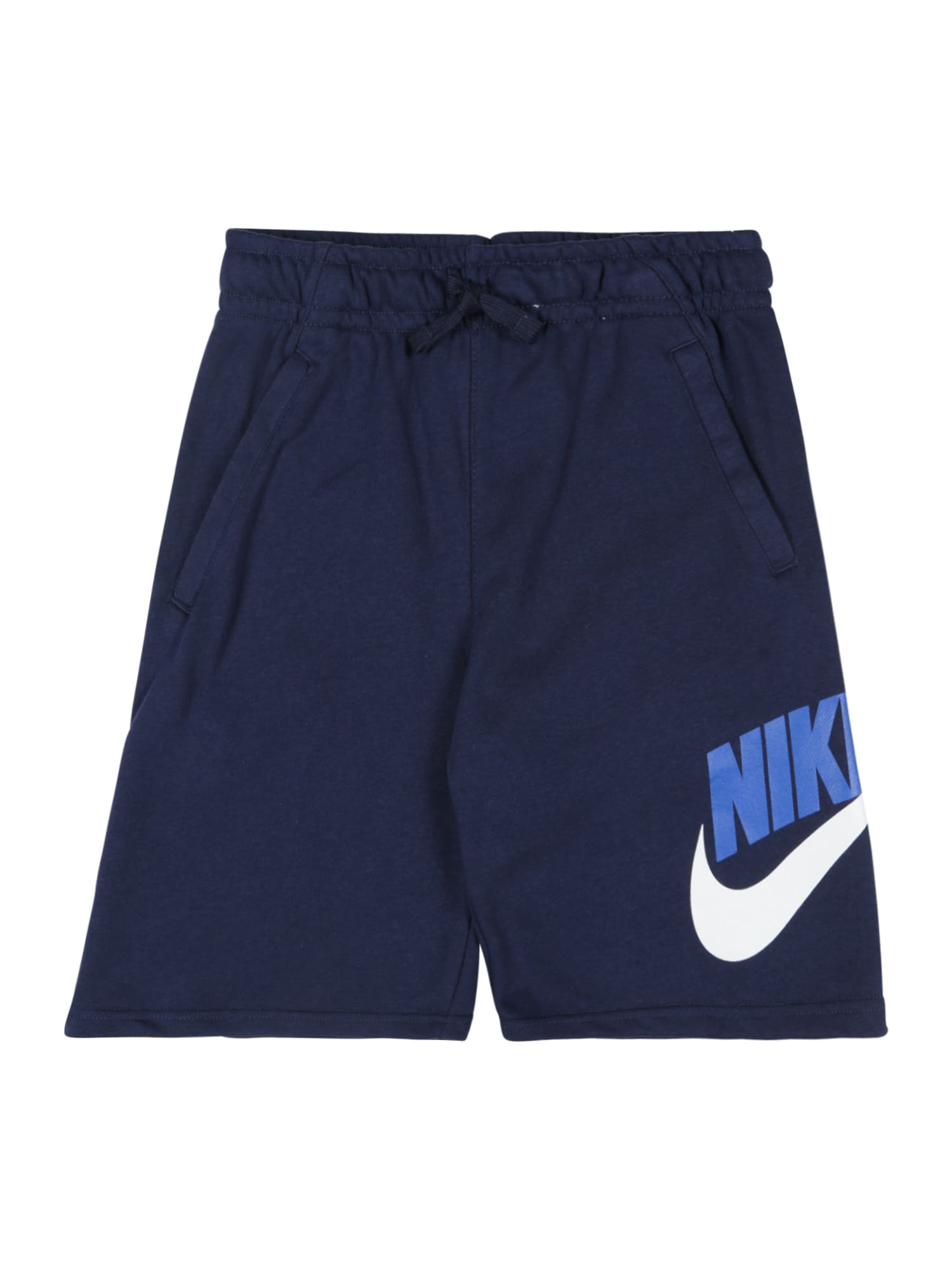 Nike Sportswear Kalhoty noční modrá / tmavě modrá / bílá