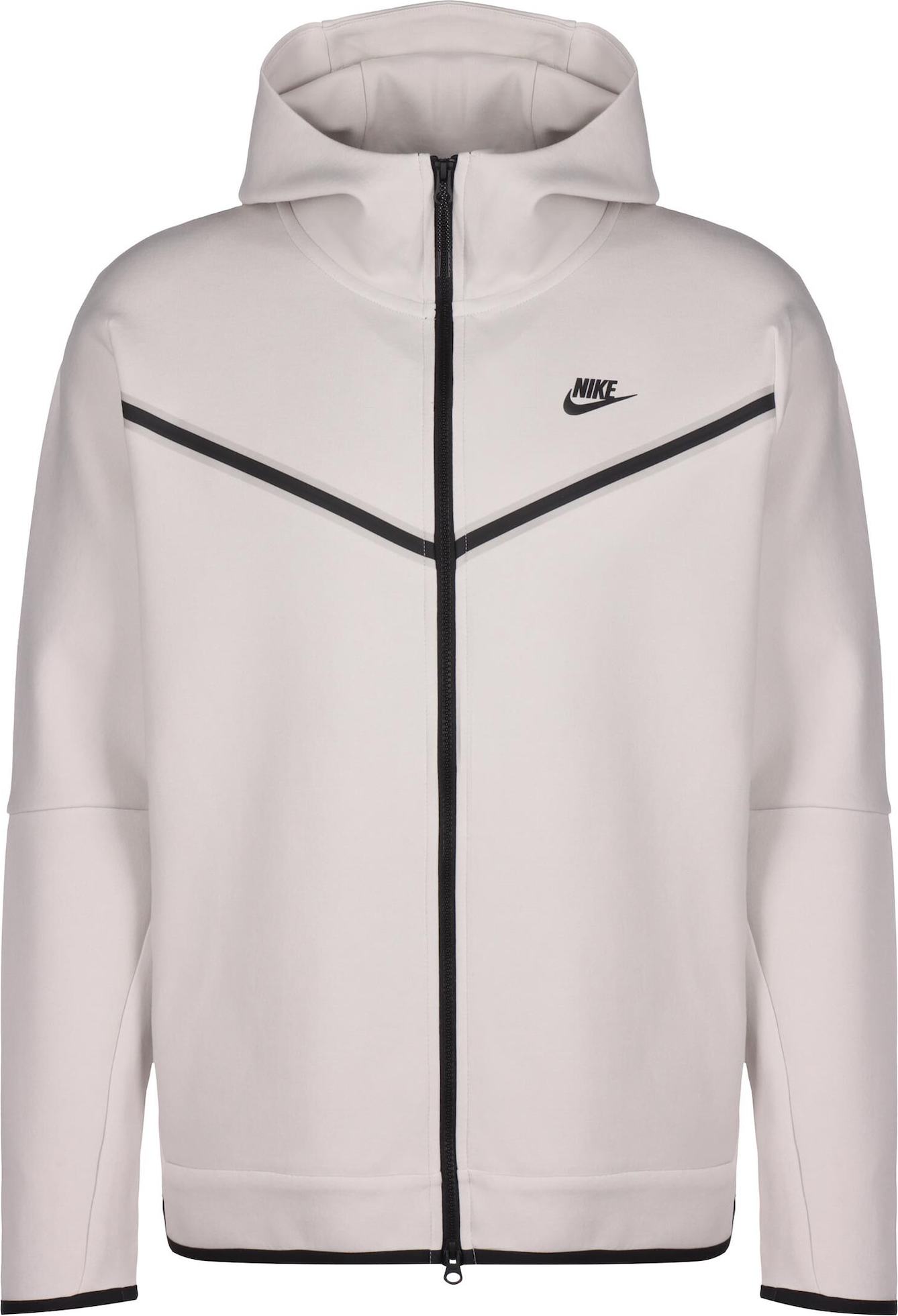 Nike Sportswear Mikina světle béžová / černá