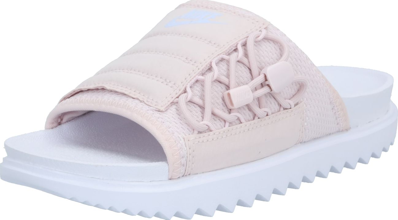 Nike Sportswear Pantofle 'City' světle šedá / růžová / bílá