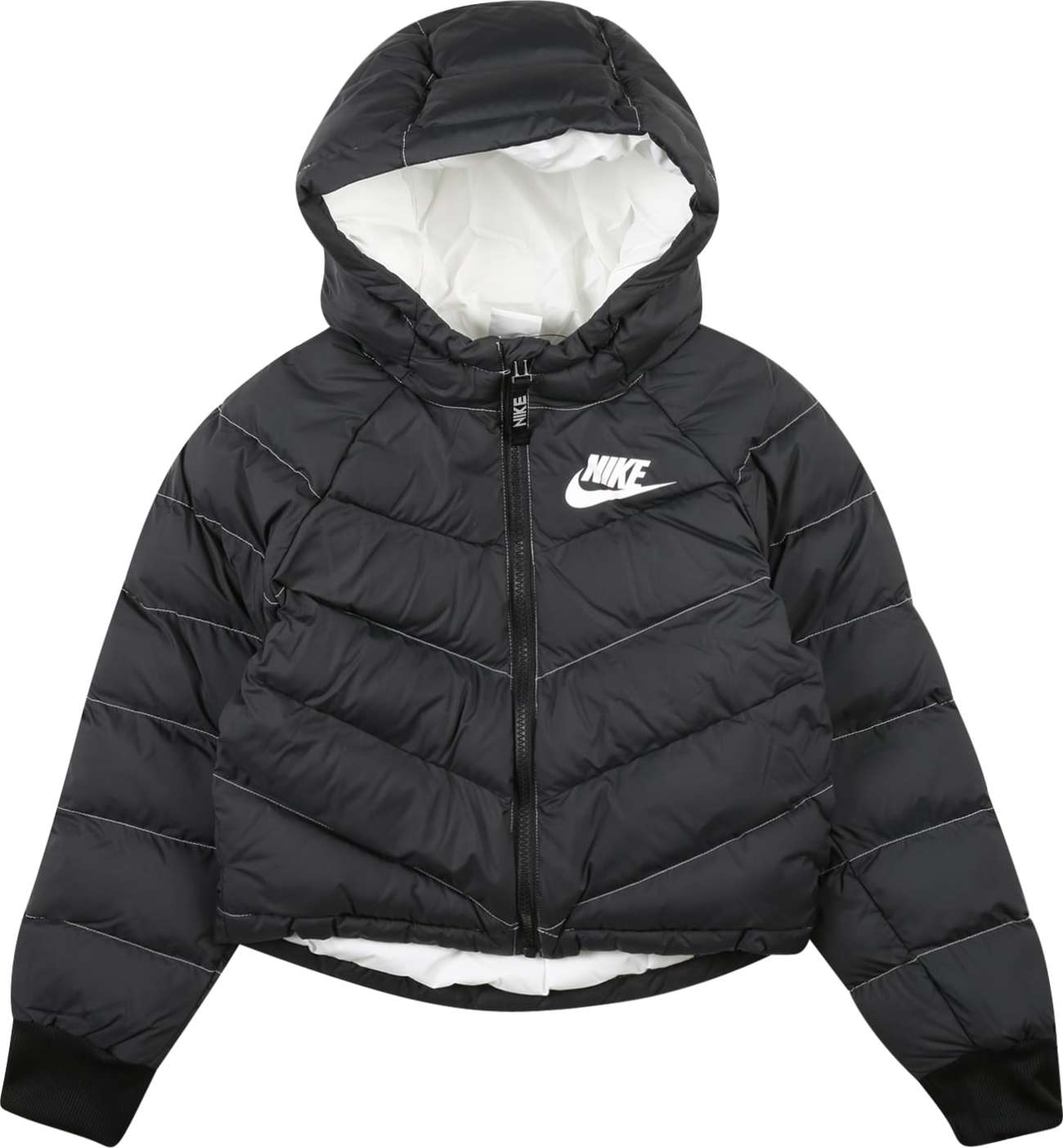 Nike Sportswear Přechodná bunda černá / bílá