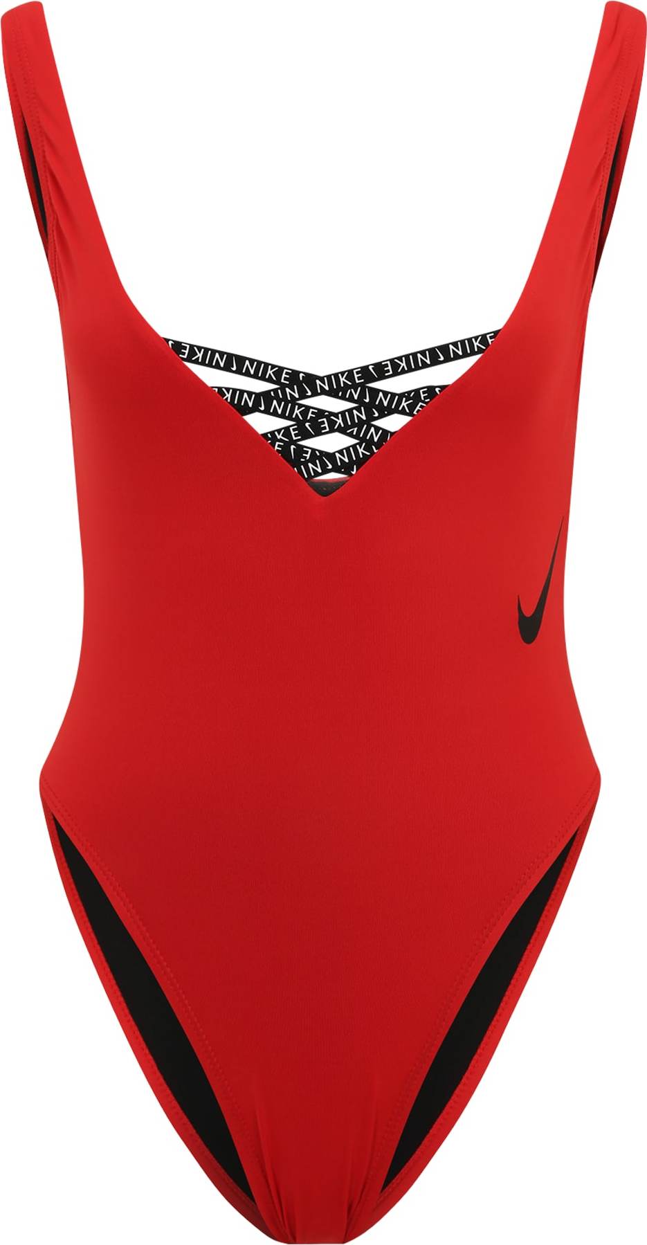 Nike Swim Plavky červená / černá
